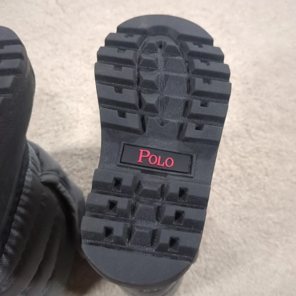 Polo Ralph Lauren Vancouver EZ Snow Boots Toddler Unisex Size 5 Waterproof Gray